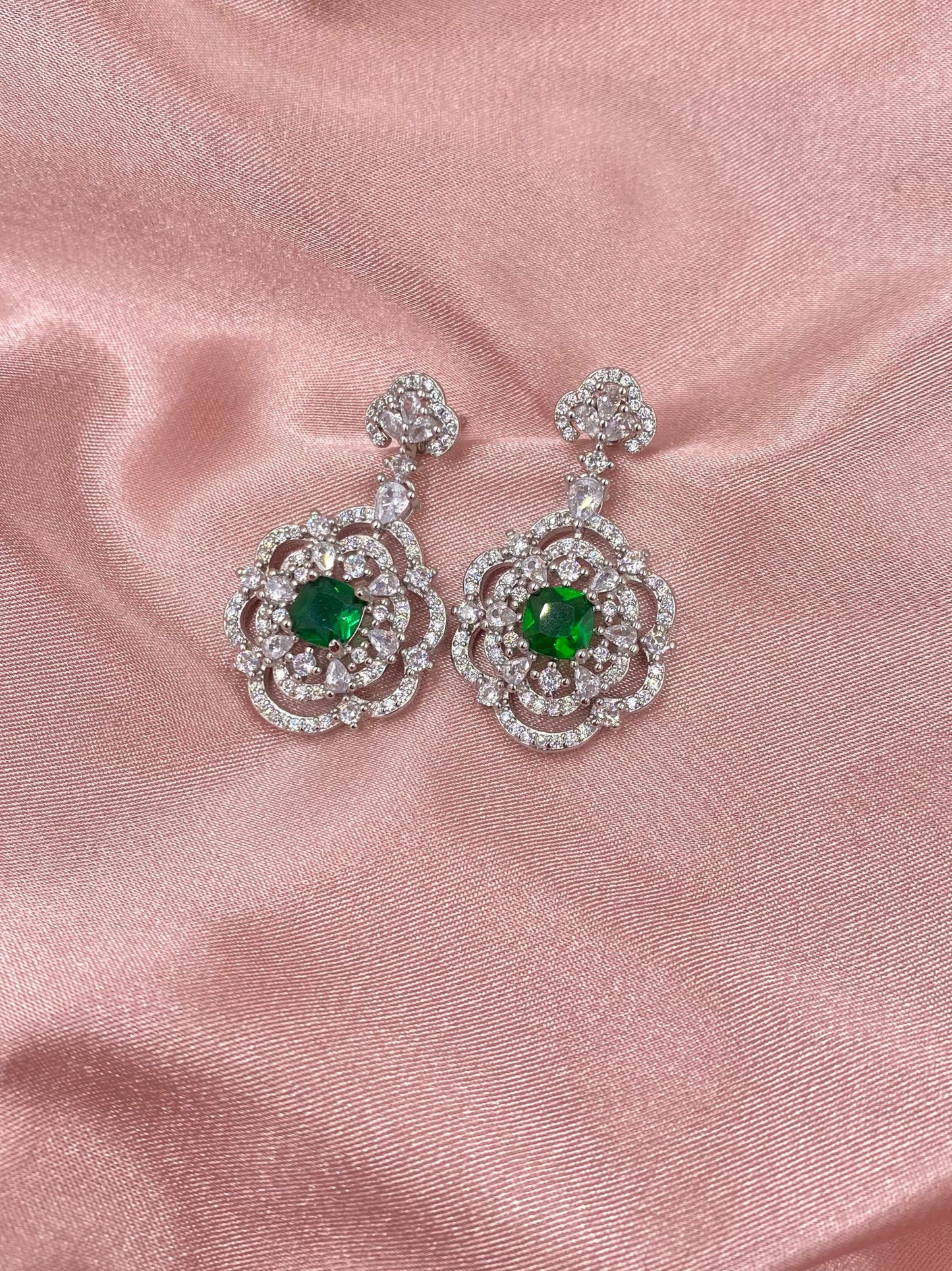 Aretes Agata Esmeralda CA17