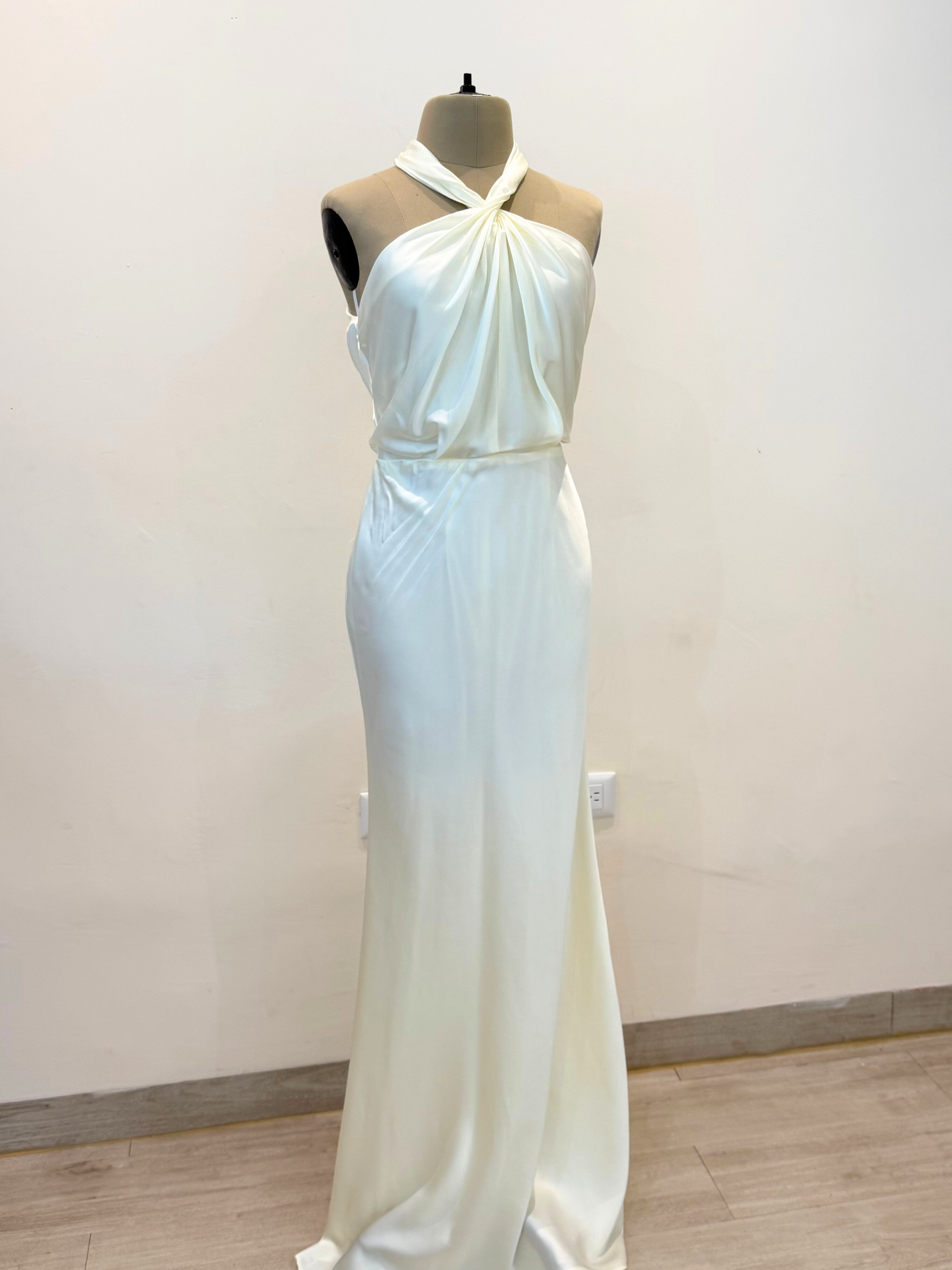 Vestido Halter Ivory